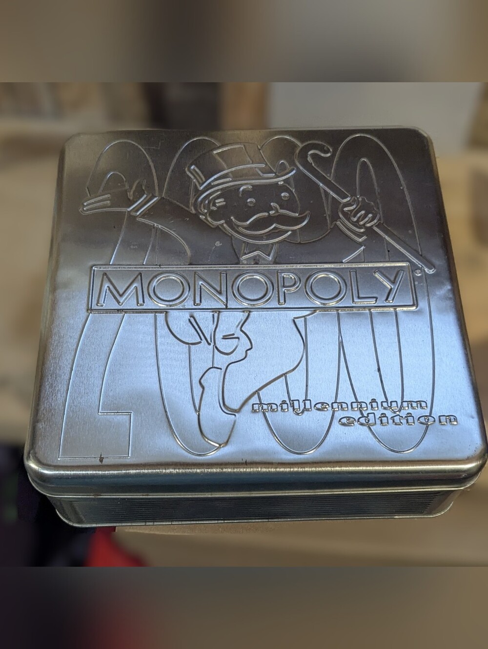 Monopoly Millennium Edition Metal Collector Tin Silver Limited Edition